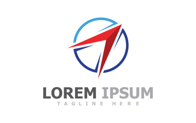 Szablon logo nawigacji kompasu V23