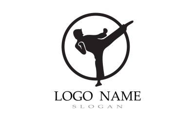 Karate Och Taekwondo Logo Fight V12