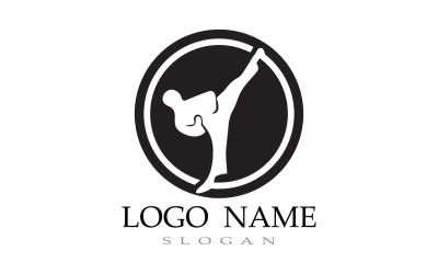 Karate y Taekwondo Logo Fight V3