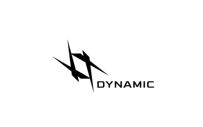 Logotipo de la corporación dinámica abstracta