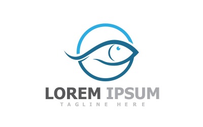 Logotyp för fiskdjursmall V10