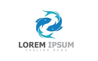 Logotyp för fiskdjursmall V13