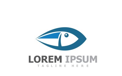 Logotyp för fiskdjursmall V16