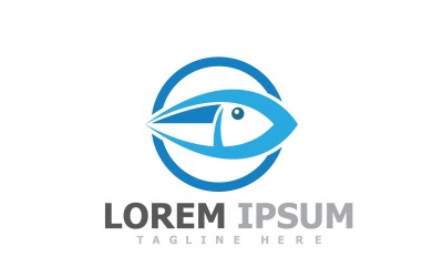 Logotyp för fiskdjursmall V17
