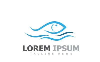 Logotyp för fiskdjursmall V18