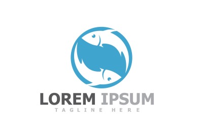 Logotyp för fiskdjursmall V21