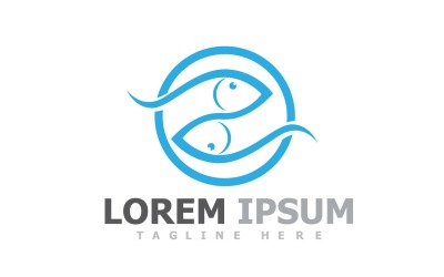 Logotyp för fiskdjursmall V25