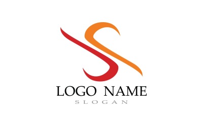 S Letter Business Logotyp Mall V1