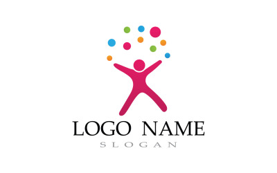 Health People Life Logo Template V1