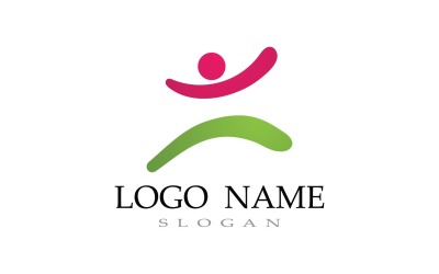 Health People Life Logo Template V2