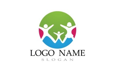 Health People Life Logo Template V8