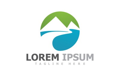 Mountain Landscape Nature Logo Template V5