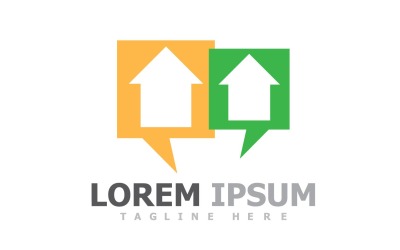 Plantilla de logotipo de casa y construcción V17