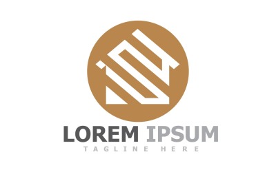 Plantilla de logotipo de casa y construcción V18
