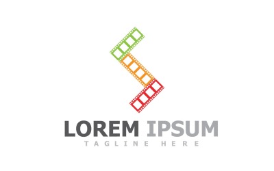 Plantilla de logotipo de tira de película de película V13