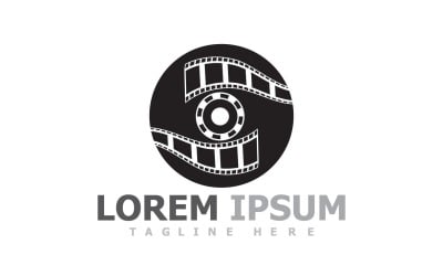 Szablon logo filmu przezroczy V12