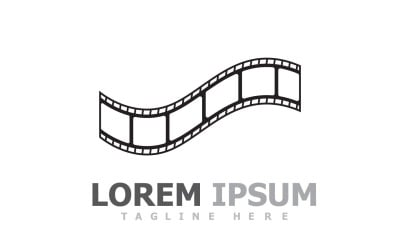 Szablon logo filmu przezroczy V14