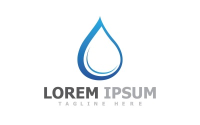 Water And Leaf Nature Logo Template V14