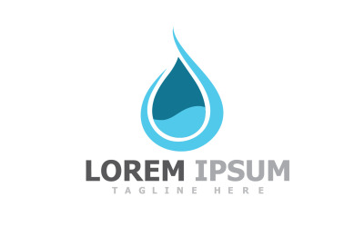 Water And Leaf Nature Logo Template V6