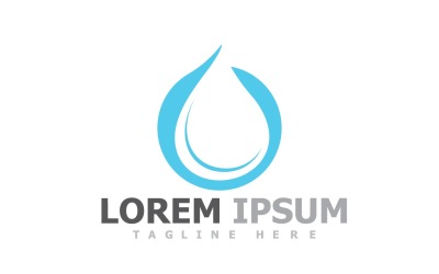 Water And Leaf Nature Logo Template V7