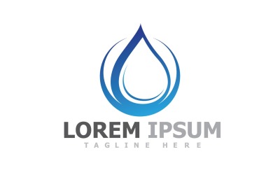 Water And Leaf Nature Logo Template V8