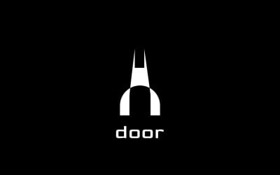 Abstract Modern Round Door Logo