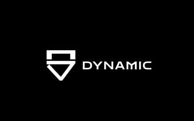 Dynamická linie Písmeno S Logo