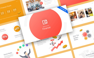 Finanze Finance Professional Keynote-sjabloon