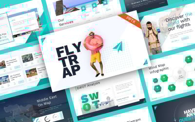 FlyTrap Vacation PowerPoint Template