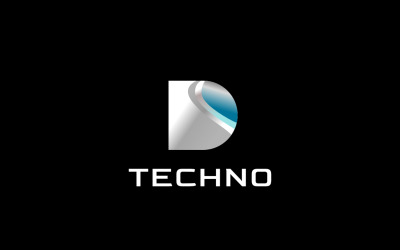 Gradient Letter D Tech Logo