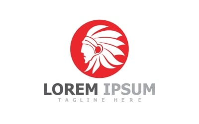 Indian Apache  Chief Mascot  Logo Template V4