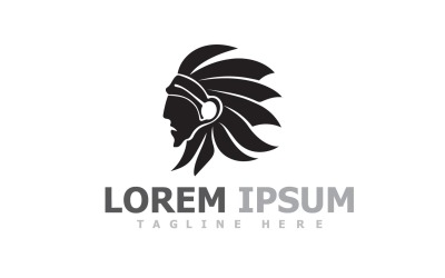 Indian Apache  Chief Mascot  Logo Template V8