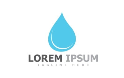 Water And Leaf Nature Logo Template V16