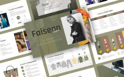 Fusion Mode Minimalistische Sjablonen PowerPoint presentatie
