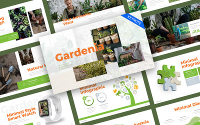 Gardenia Florist Minimalist Keynote Template