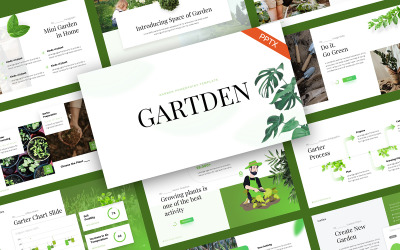 Gartden Gardening PowerPoint Template