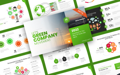 GreenCo obnovitelná energie PowerPoint šablona