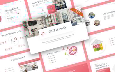 HemUs Heminredning PowerPoint-mall