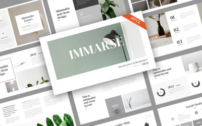 Immarse Minimalistisk PowerPoint-mall