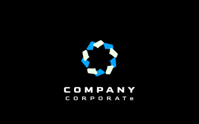 Logo plat d&amp;#39;entreprise simple