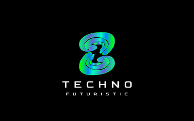 Logo Tech Gradient Písmeno Z