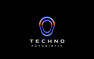 Логотип Neon Tech Gradient Lamp
