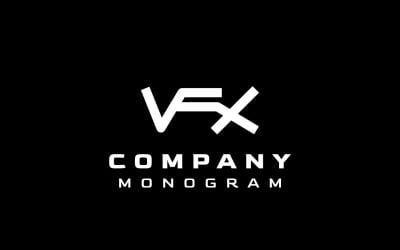 Logotipo de logotipo de VFX de letra de monograma gratis