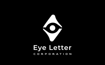 Olho Letra Um Logo Simples Plano