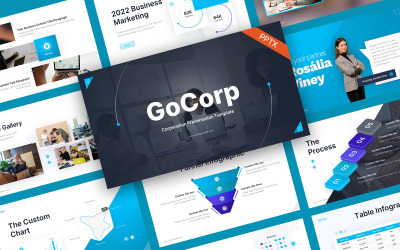 Plantilla de PowerPoint de negocios de GoCorp