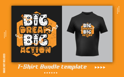Kreative moderne Big Dream Vintage T-Shirt-Vorlagen