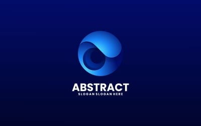 Abstrakcyjny szablon logo gradientu koła