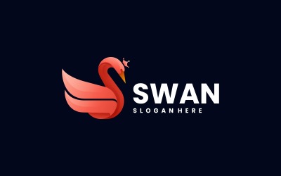 Beauty Swan Gradient Logo-Stil