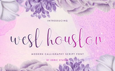 Carattere di calligrafia di West Houston