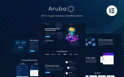 Aruba - Crypto &amp;amp; ICO Elementor WordPress Theme